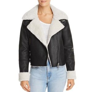 Blank NYC Silent Night Faux Fur Shearling Jacket XS